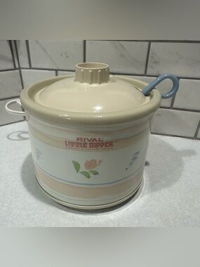 Vintage Rival Little Dipper Electric Stoneware Server Model 3204 Tested